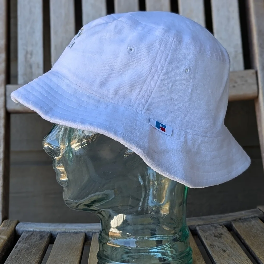 NWOT Russell Athletic Topo Chico Hard Seltzer White Terrycloth Bucket Hat OSFM